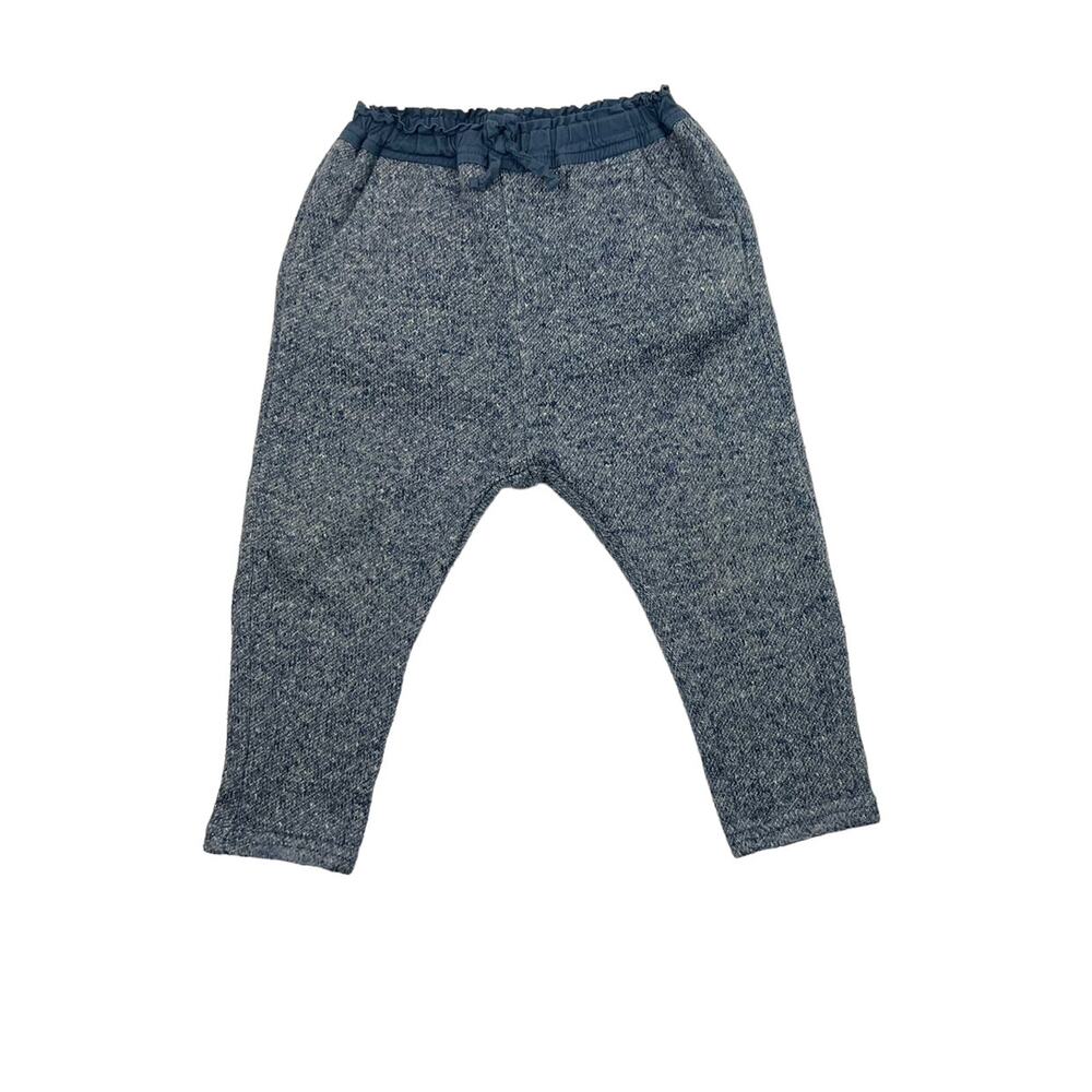 Zara Blue Textured Pants